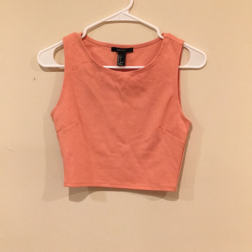 Forever 21 coral crop top.